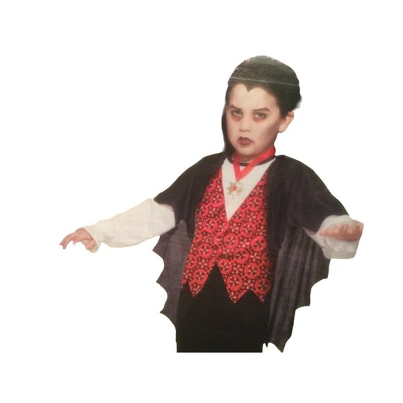 Vampire Halloween Costume- Size boys LG (10-12)— New - Picture 2 of 5